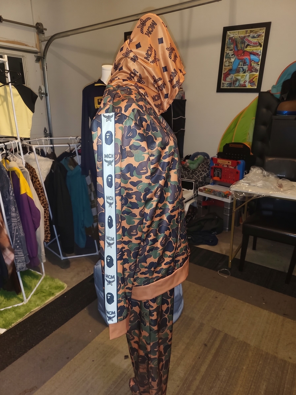 Bape Camo Print Tracksuit Set — Size Large